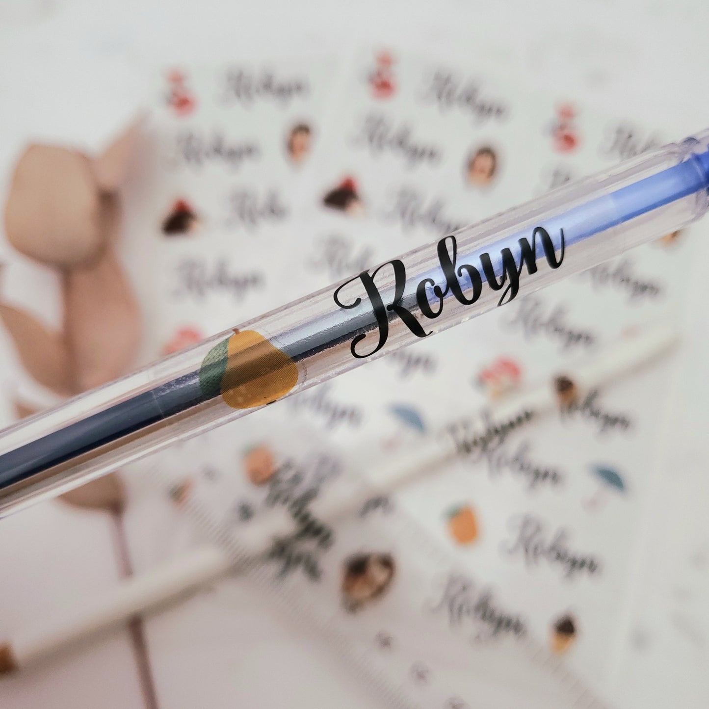 forest themed kids name labels for school supllies - XOXOKristen