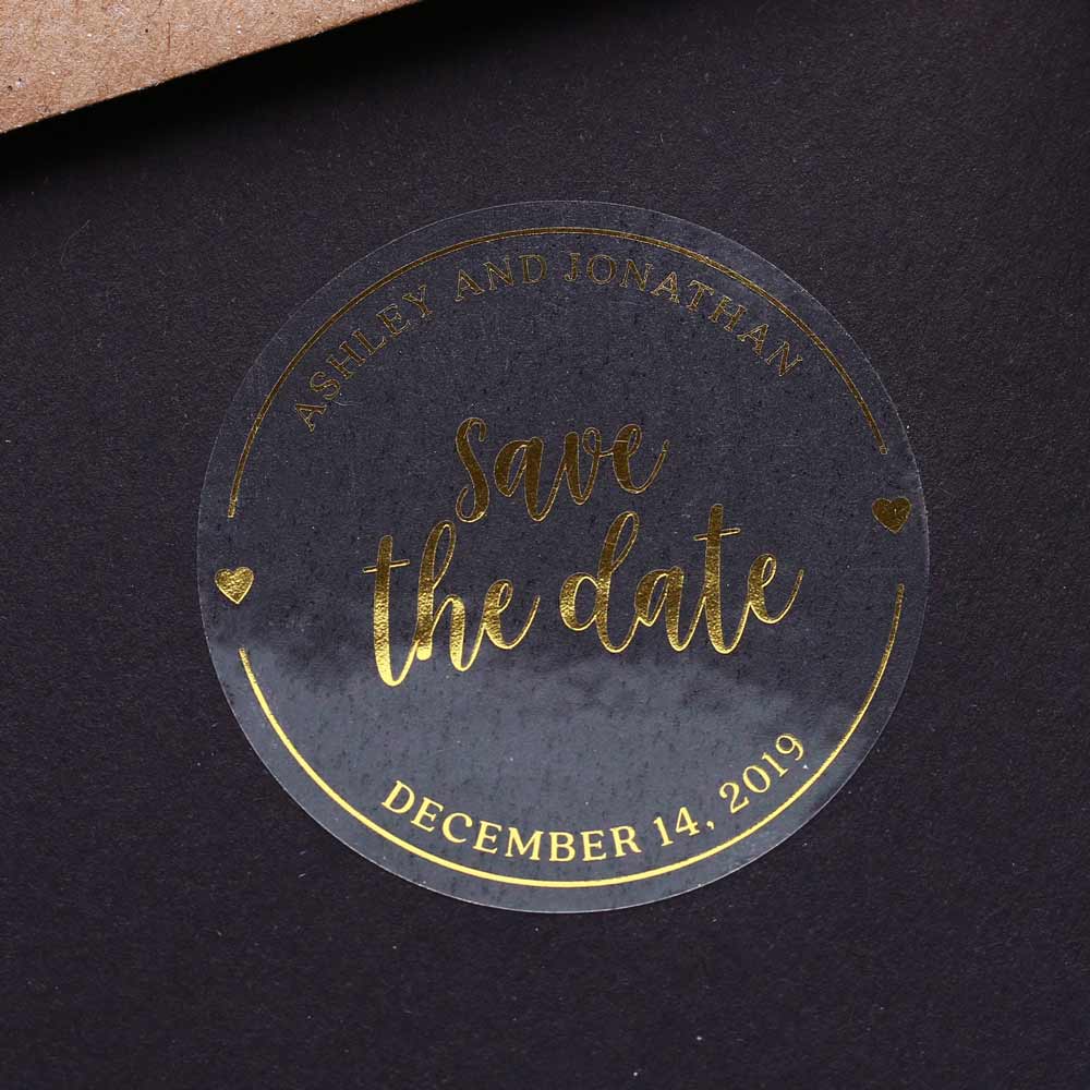 Wedding Save the Date Stickers - 1.75