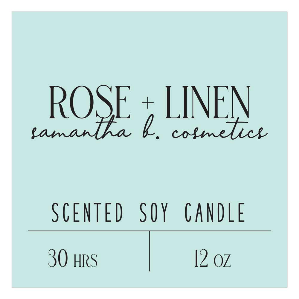 Custom product labeling sticker, waterproof, vinyl square label in elegant designs - XOXOKristen