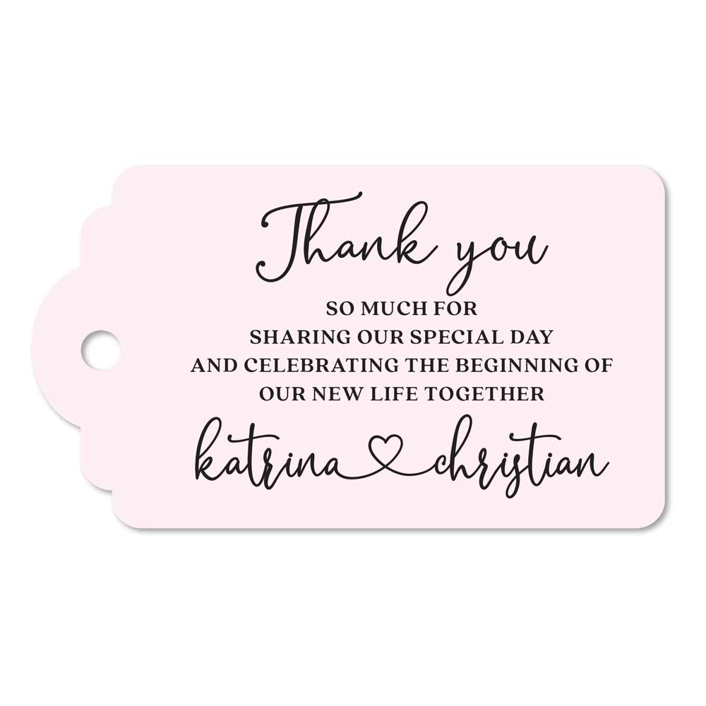 Personalized Thank you Favor Tags - Wedding & Baby Shower
