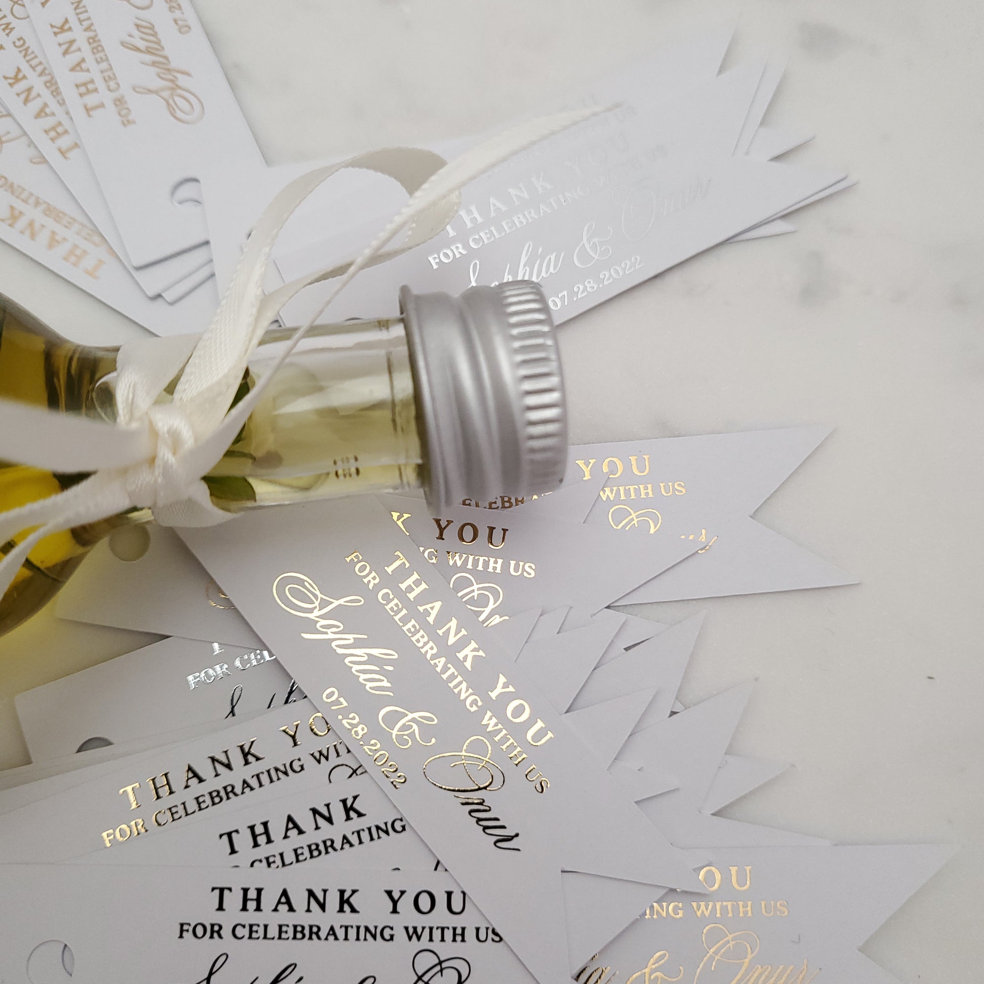thank you for celebrating with us gold tags -  XOXOKrsiten