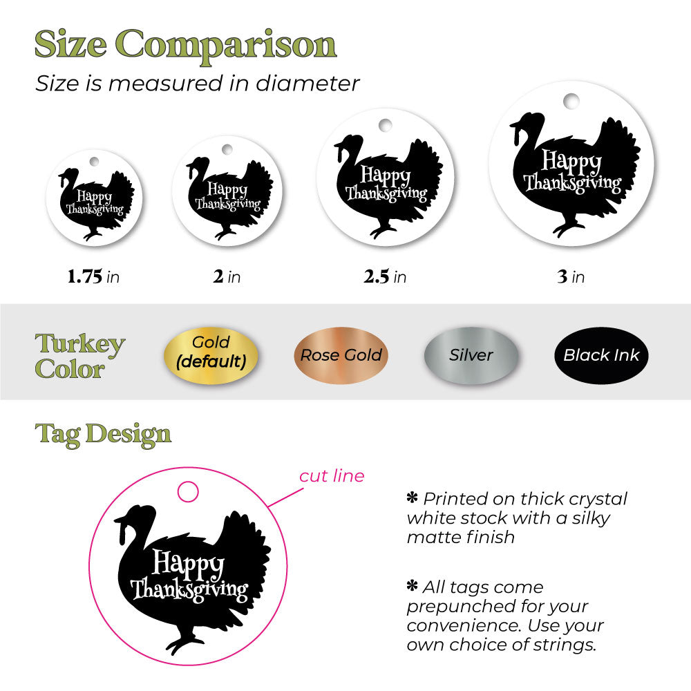 gold foiled thanksgiving tags - XOXOKristen