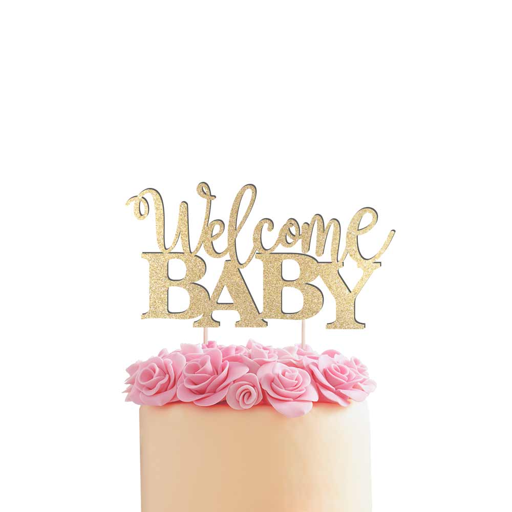 Welcome Baby Cake Topper