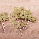 First Birthday Picks with Crown - XOXOKristen