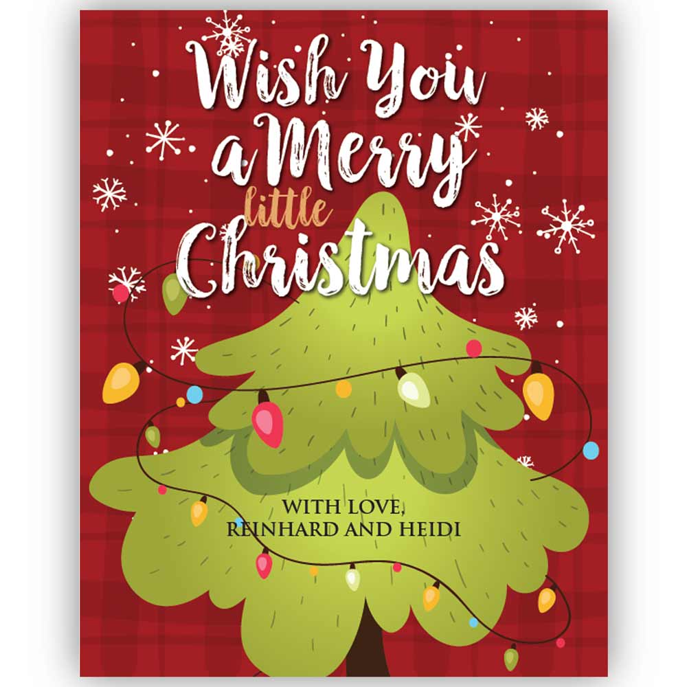 Cute and personalized wine & champagne bottle Christmas labels - XOXOKristen