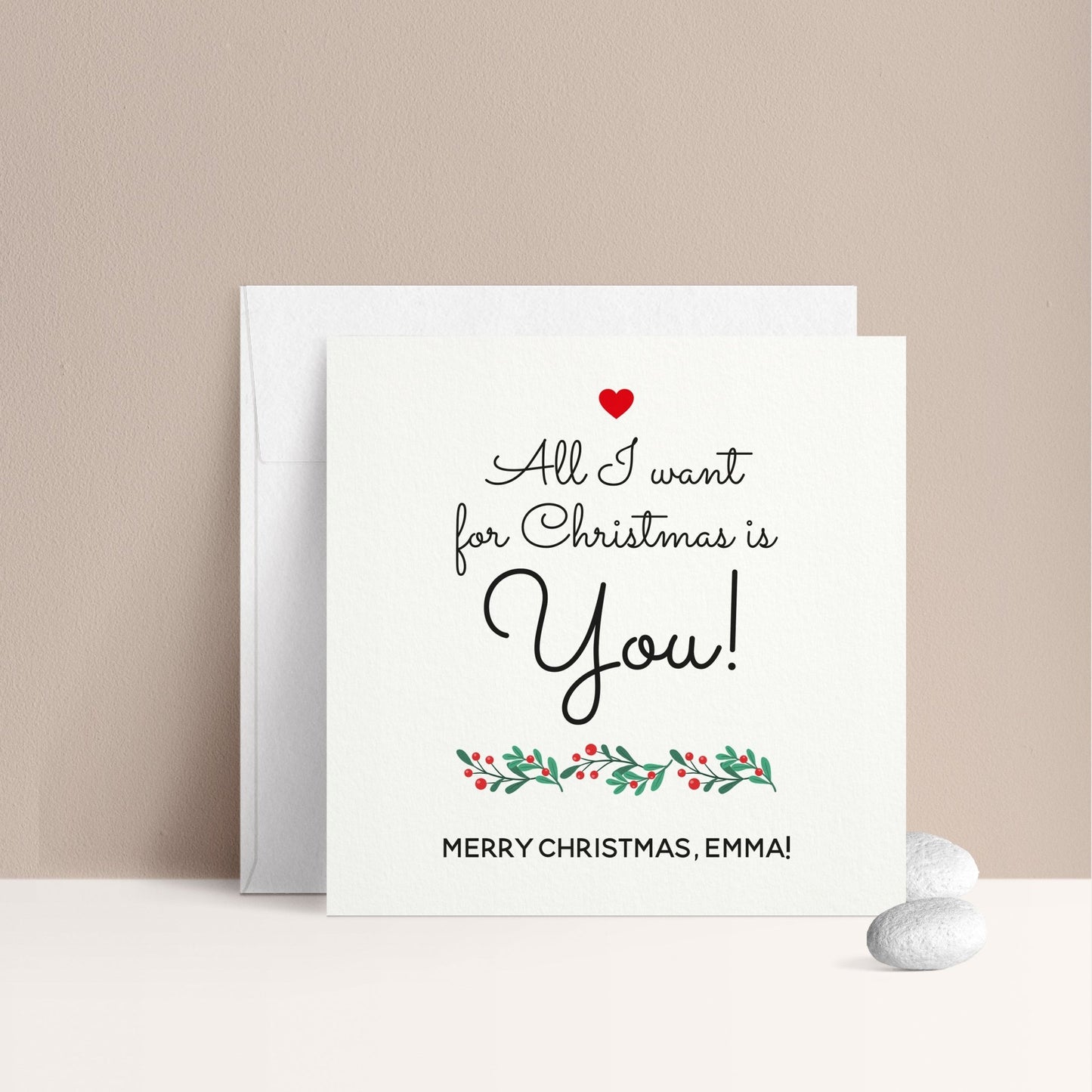 All I Want From Christmas is You Card - XOXOKristen