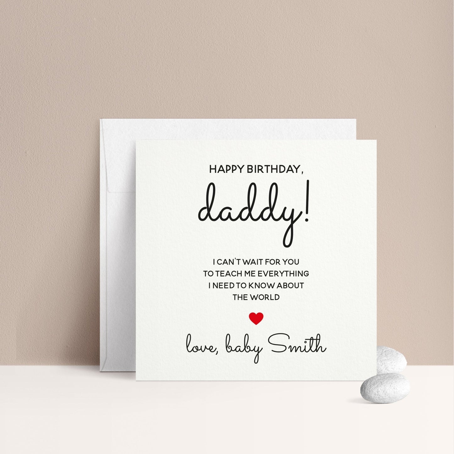 Birthday Card to Dad from Baby - XOXOKristen