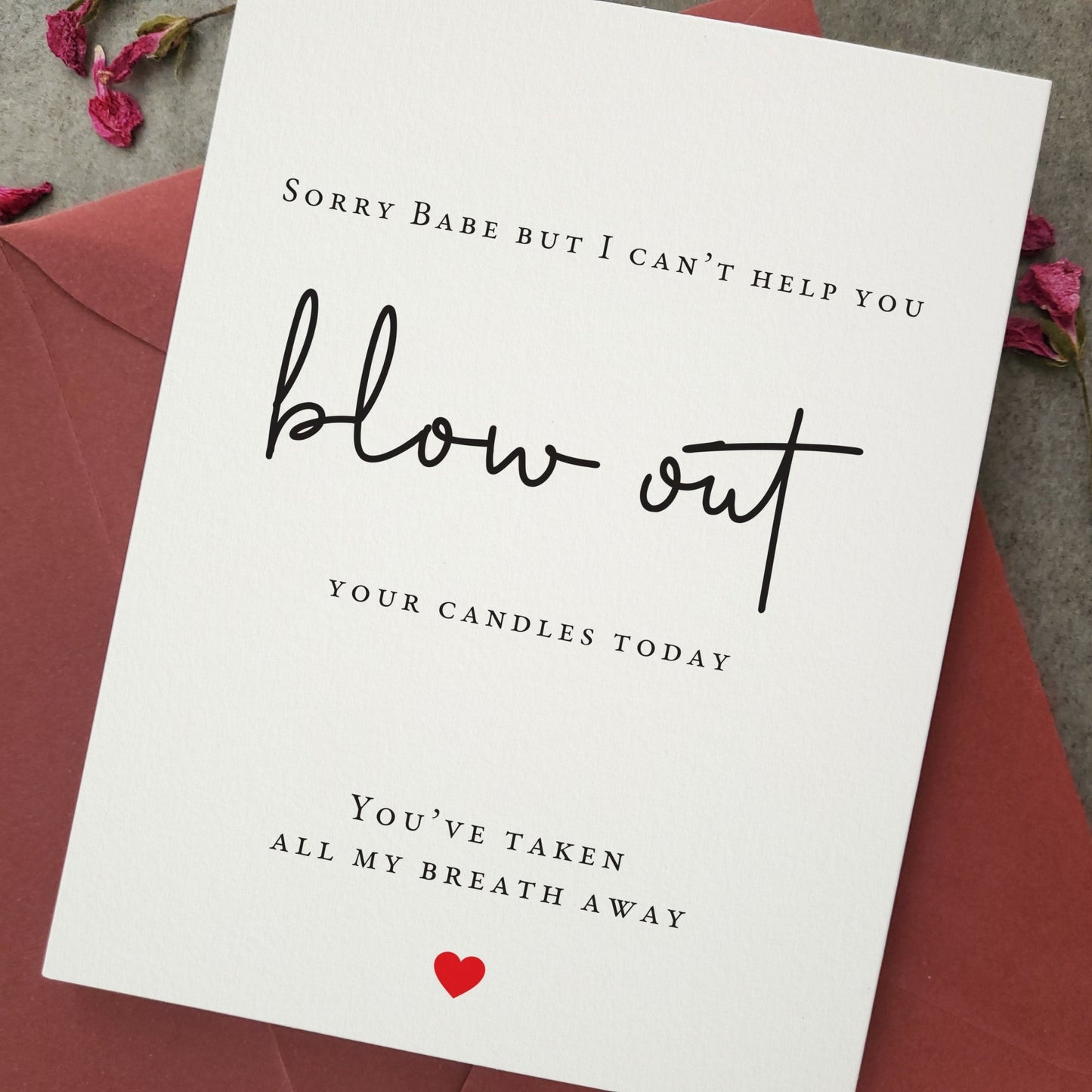 Blow out candles Happy Birthday Card for Partner - XOXOKristen