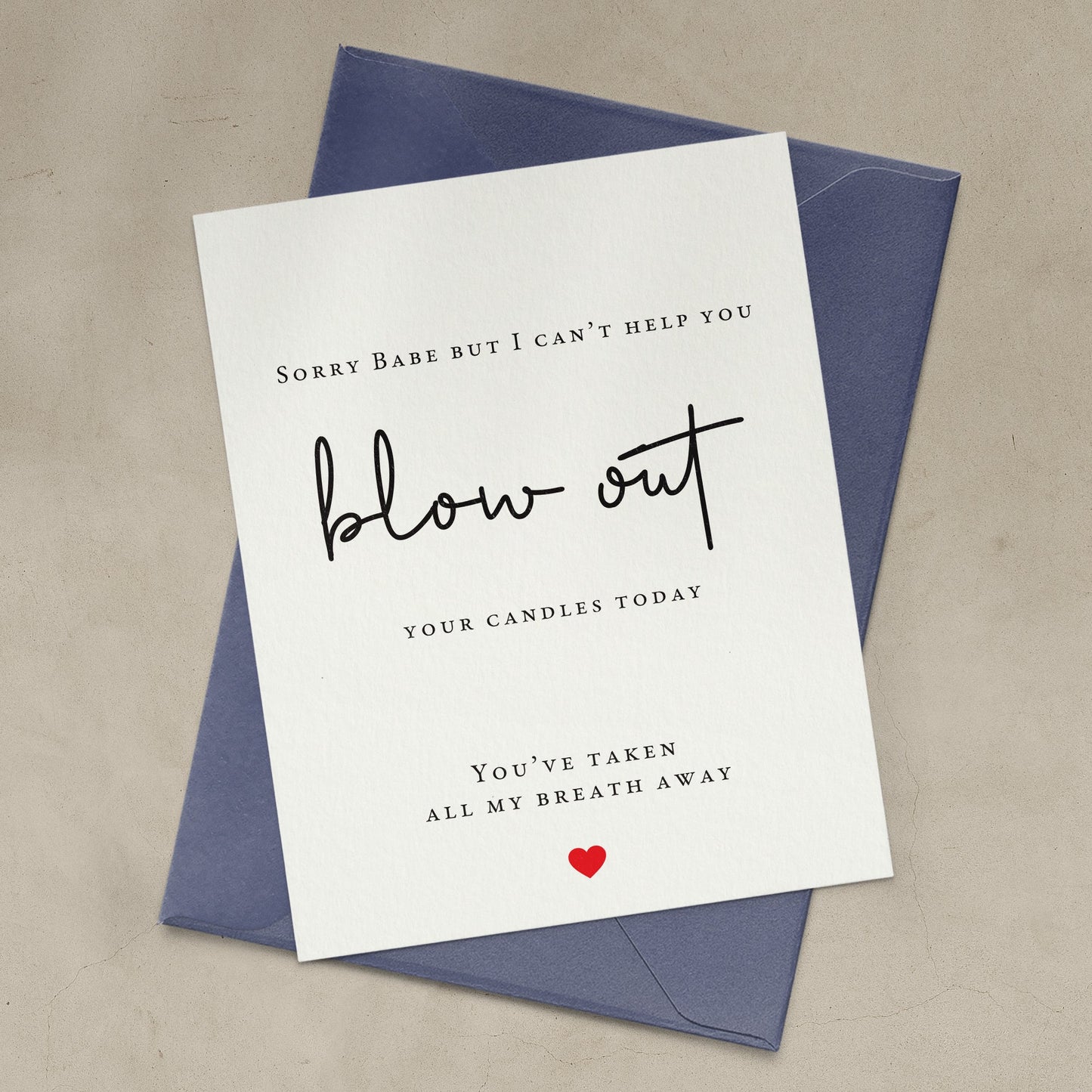 Blow out candles Happy Birthday Card for Partner - XOXOKristen