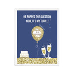 Blue Champagne Moments Scratch - off Proposal Card - XOXOKristen
