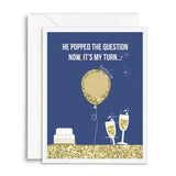 Blue Champagne Moments Scratch - off Proposal Card - XOXOKristen