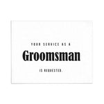 Bolded Script Groomsman Proposal Card - XOXOKristen