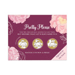 Burgundy Lottery Card Scratch - off Proposal Card - XOXOKristen