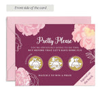 Burgundy Lottery Card Scratch - off Proposal Card - XOXOKristen