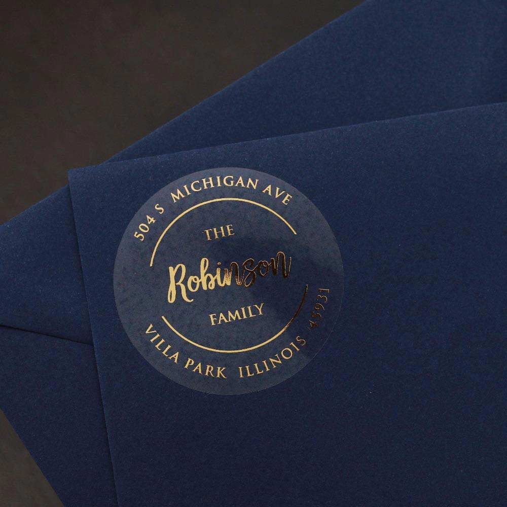 Circle Stamped Address Label - XOXOKristen