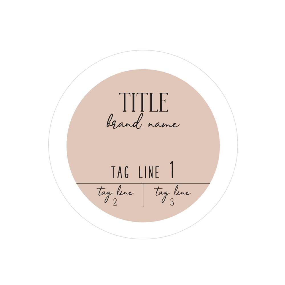 Elegant Round Custom Sticker for Product Labeling - XOXOKristen