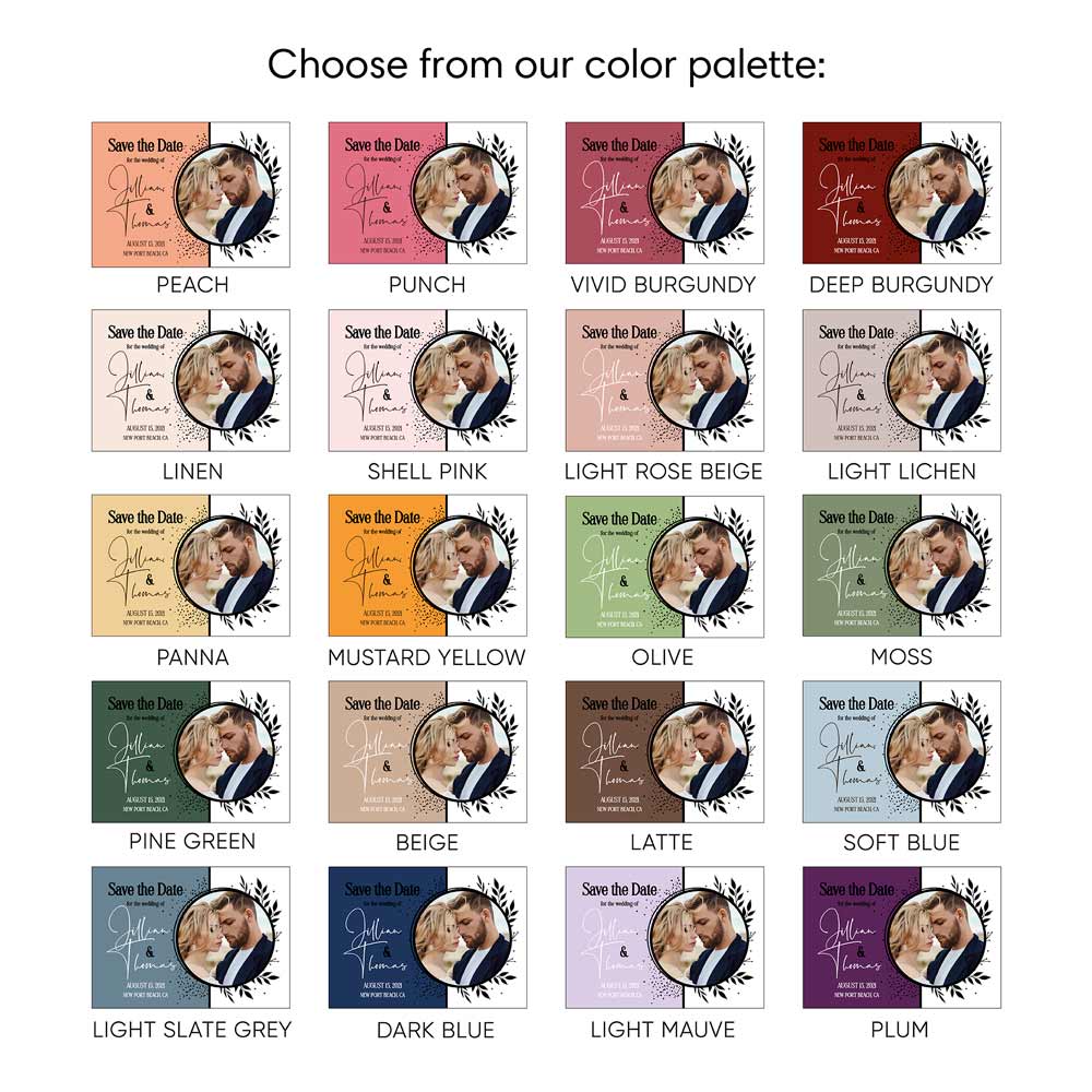 Elegant Save the Date Cards with Photo - XOXOKristen