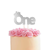 First Birthday One with Crown Cake Topper - XOXOKristen