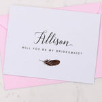 Foiled Feather Card - XOXOKristen