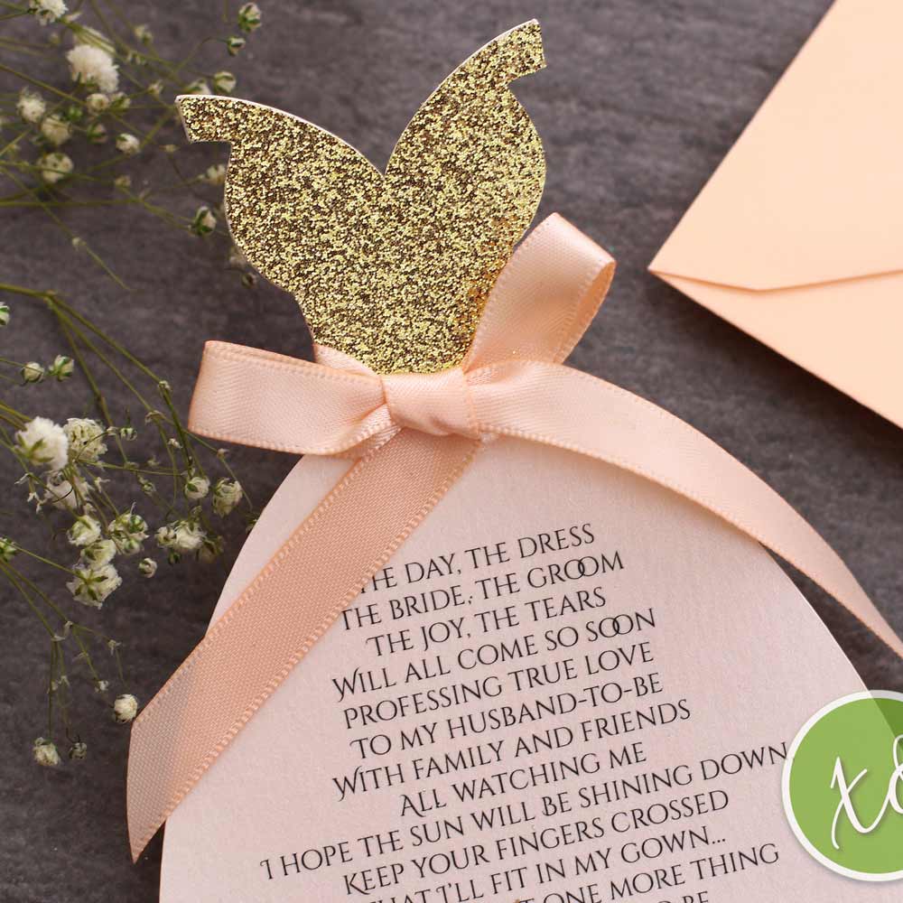 Gown Shaped Proposal Card - XOXOKristen