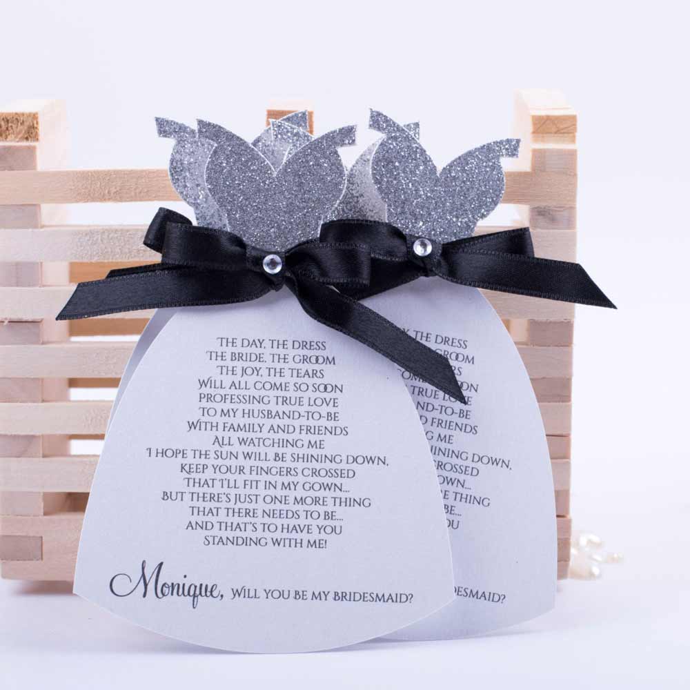 Gown Shaped Proposal Card - XOXOKristen