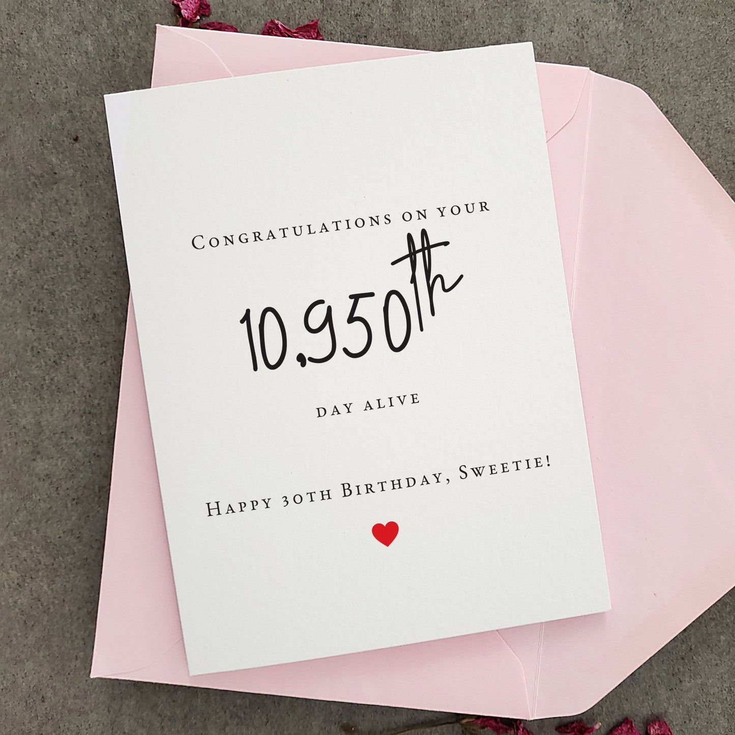 Happy 30th Birthday Card - XOXOKristen