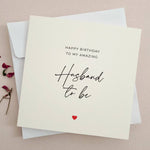 Happy Birthday Card for Husband to be - XOXOKristen