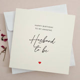 Happy Birthday Card for Husband to be - XOXOKristen