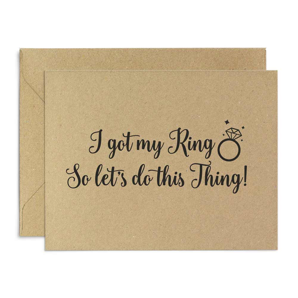 I got my Ring Will you be my Bridesmaid Proposal Cards - XOXOKristen