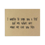 I wanted to send you a text Groomsman Proposal Card - XOXOKristen