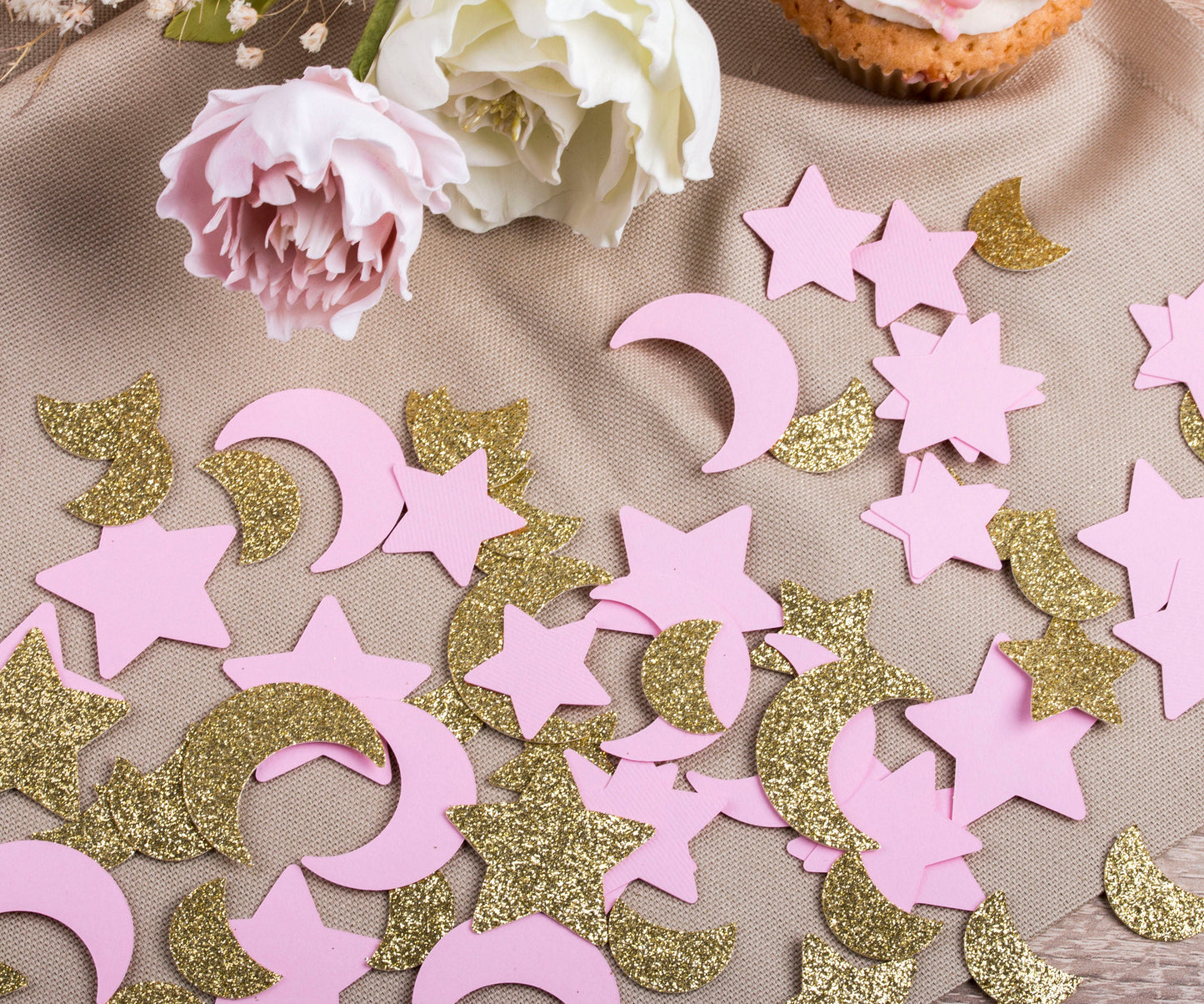 Pink Twinkle Twinkle Little Star Confetti