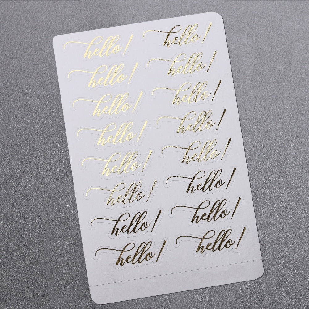 Gold foiled agenda planner stickers with gold foil - XOXOKristen