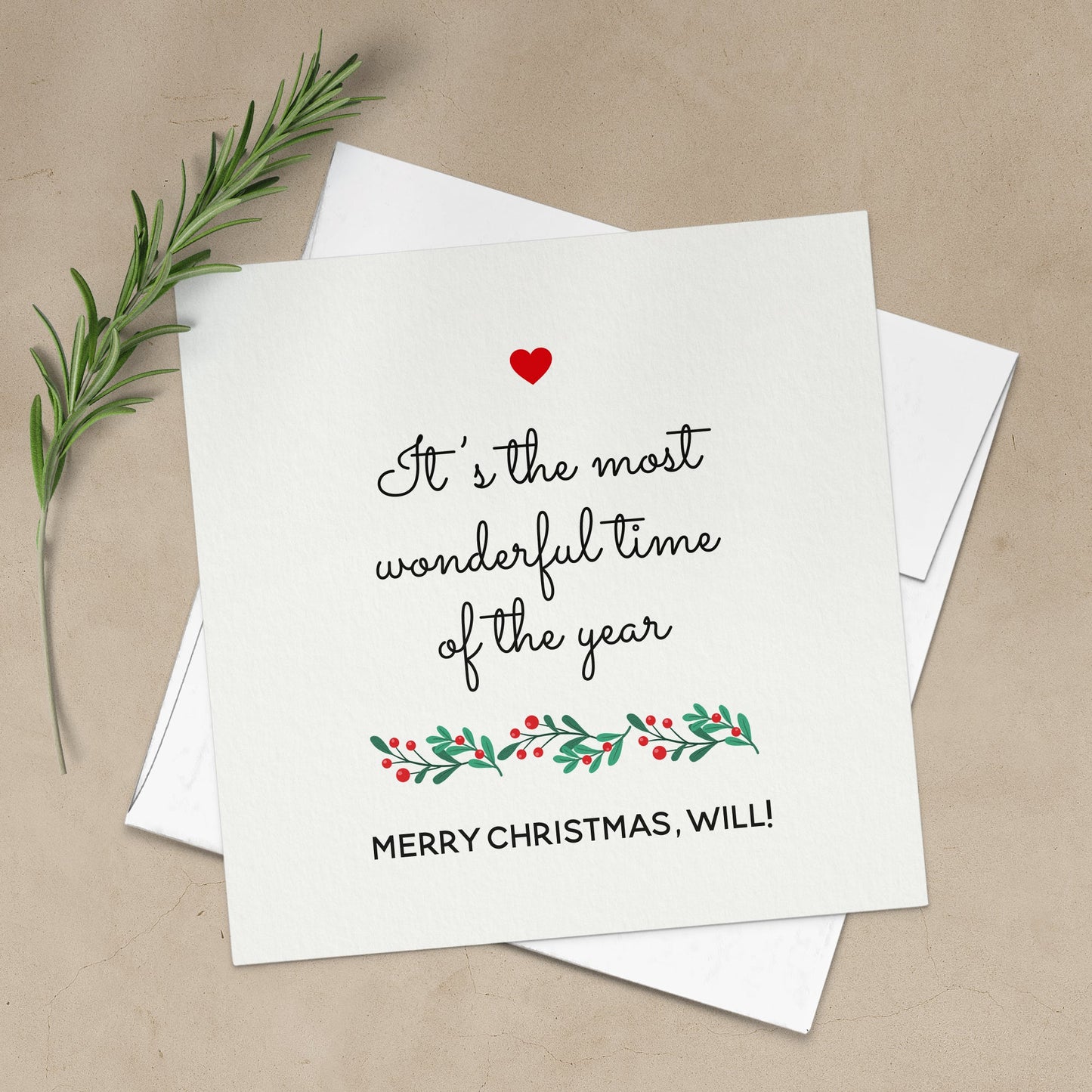 It’s the most Wonderful Time of the Year Personalised Card - XOXOKristen
