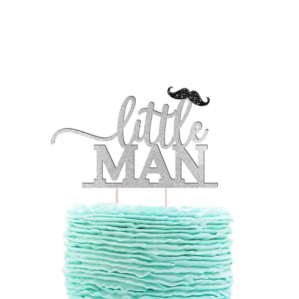 Little Man with Mustache Cake Topper - XOXOKristen