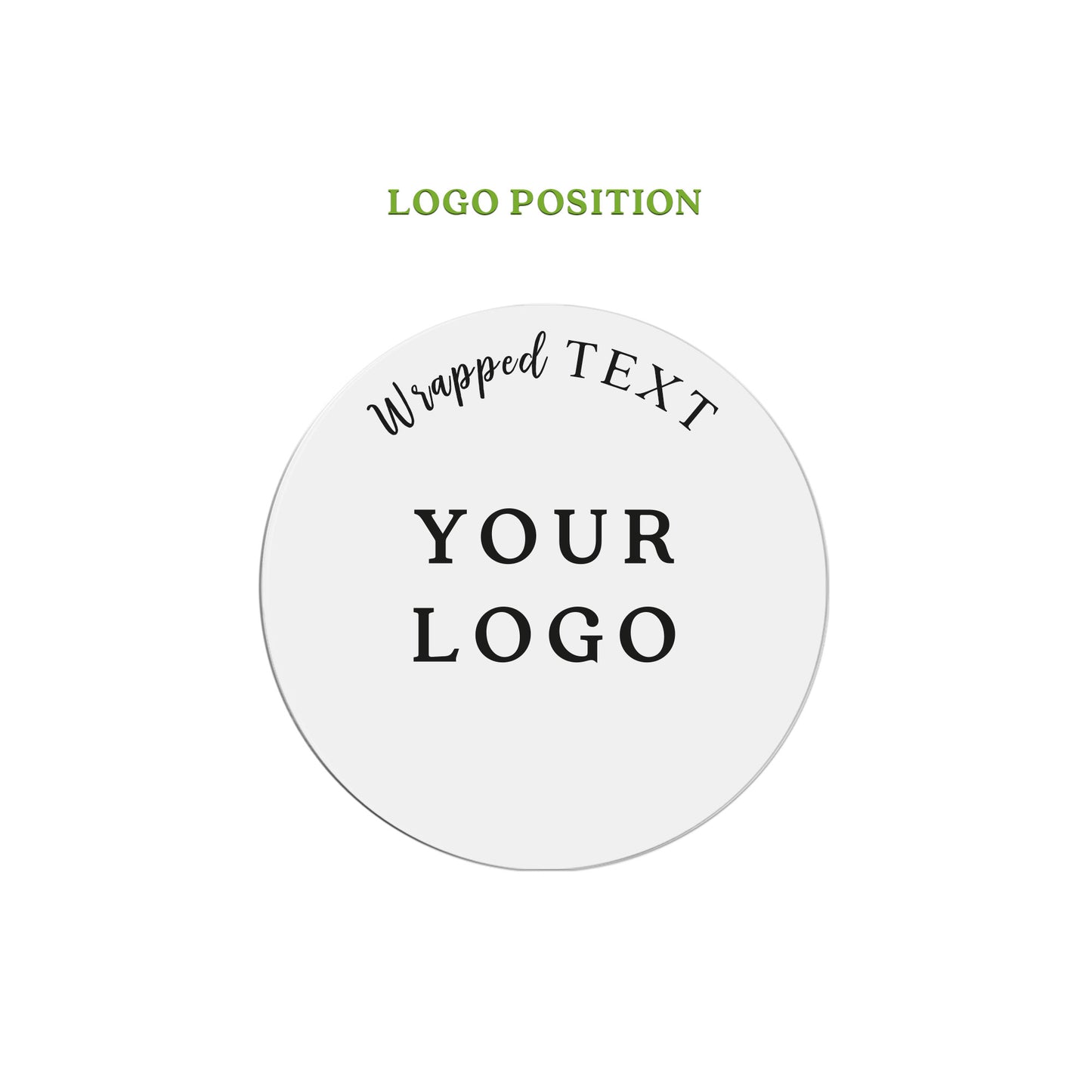 Round custom logo and text labels - XOXOKristen