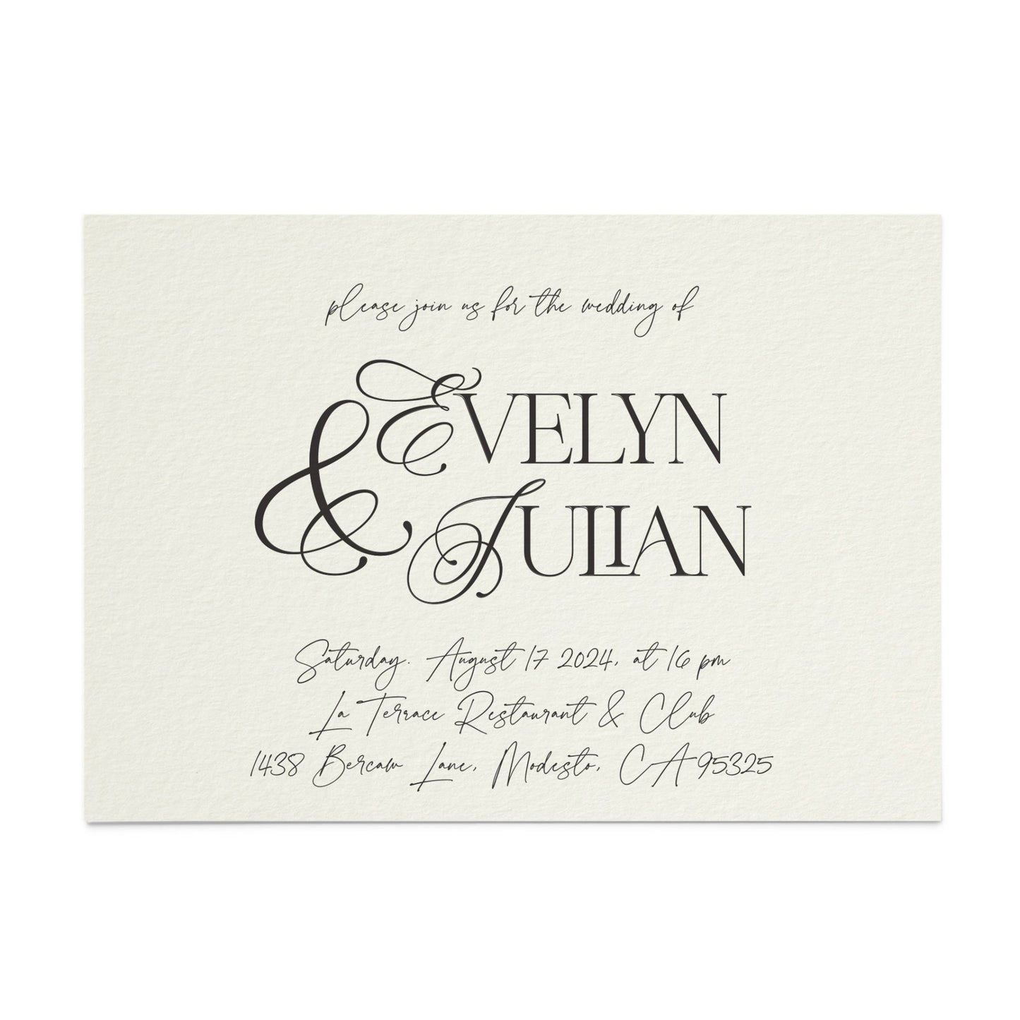 Minimalistic Wedding Invitations - XOXOKristen