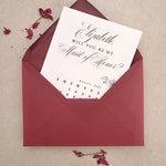 Personalized Bridesmaid Proposal Calendar Card - XOXOKristen