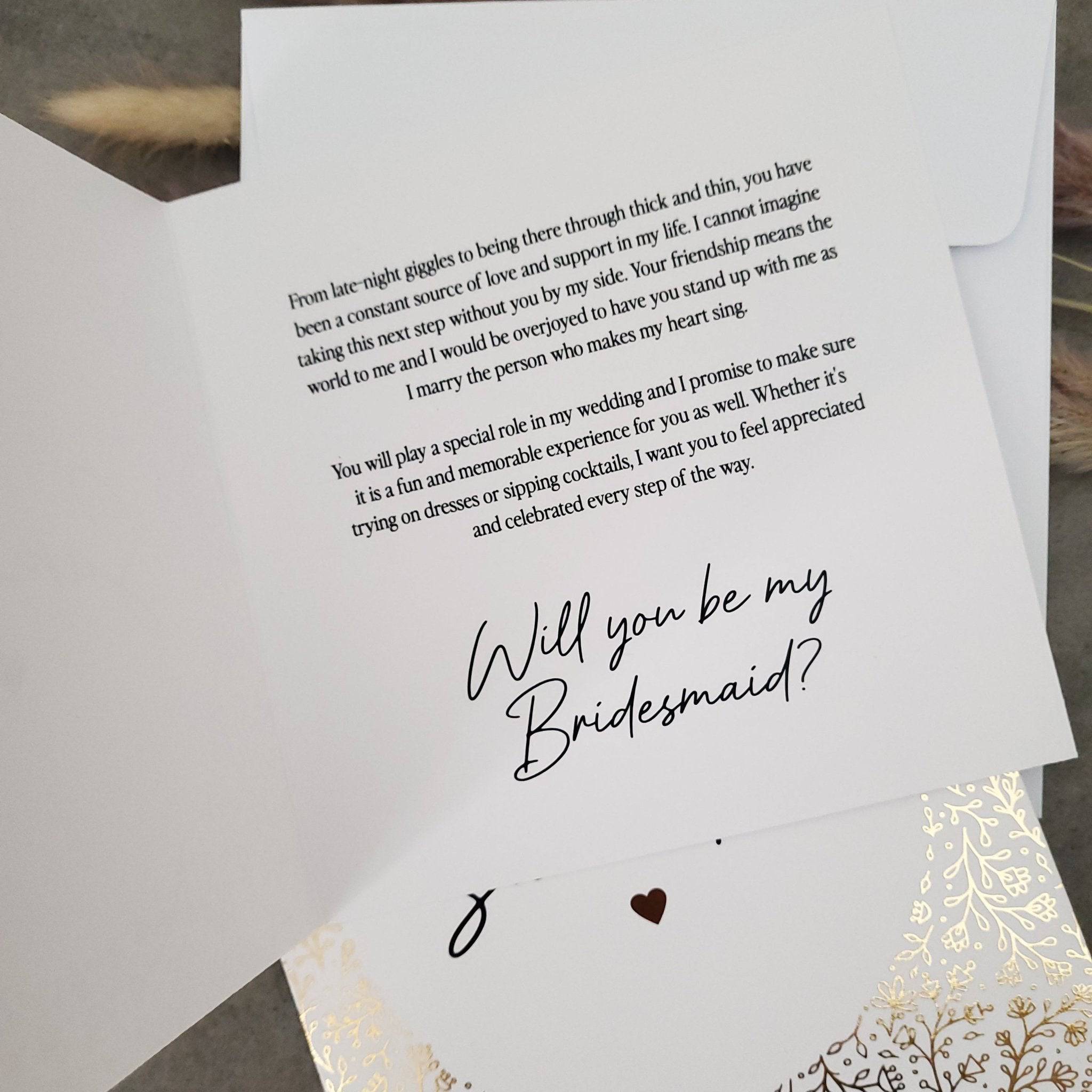 Personalized Bridesmaid Proposal Card - XOXOKristen