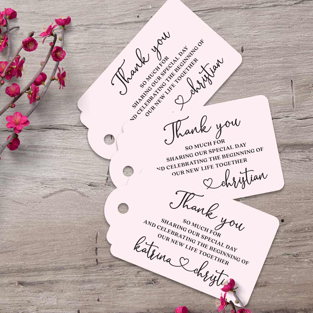 Personalized Thank you Favor Tags - XOXOKristen
