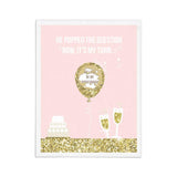 Pink Champagne Moments Scratch - off Proposal Card - XOXOKristen