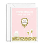 Pink Champagne Moments Scratch - off Proposal Card - XOXOKristen