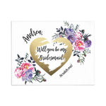Purple Boho Bouquet Scratch off Card - XOXOKristen