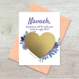 Purple Scratch off Bridesmaid Proposal Card - XOXOKristen