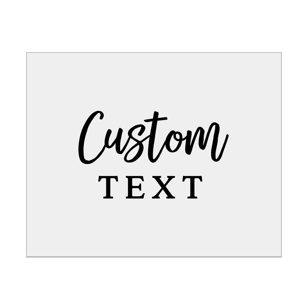 Rectangle Clear Foiled Label with Custom Text - XOXOKristen