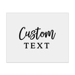 Rectangle Clear Foiled Label with Custom Text - XOXOKristen