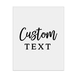 Rectangle Clear Foiled Label with Custom Text - XOXOKristen