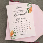 Rustic Will you be my Bridesmaid Proposal Calendar - XOXOKristen