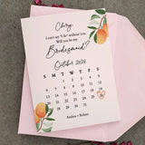 Rustic Will you be my Bridesmaid Proposal Calendar - XOXOKristen