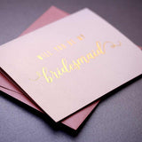 Simply Elegant Bridesmaid Proposal Card - XOXOKristen
