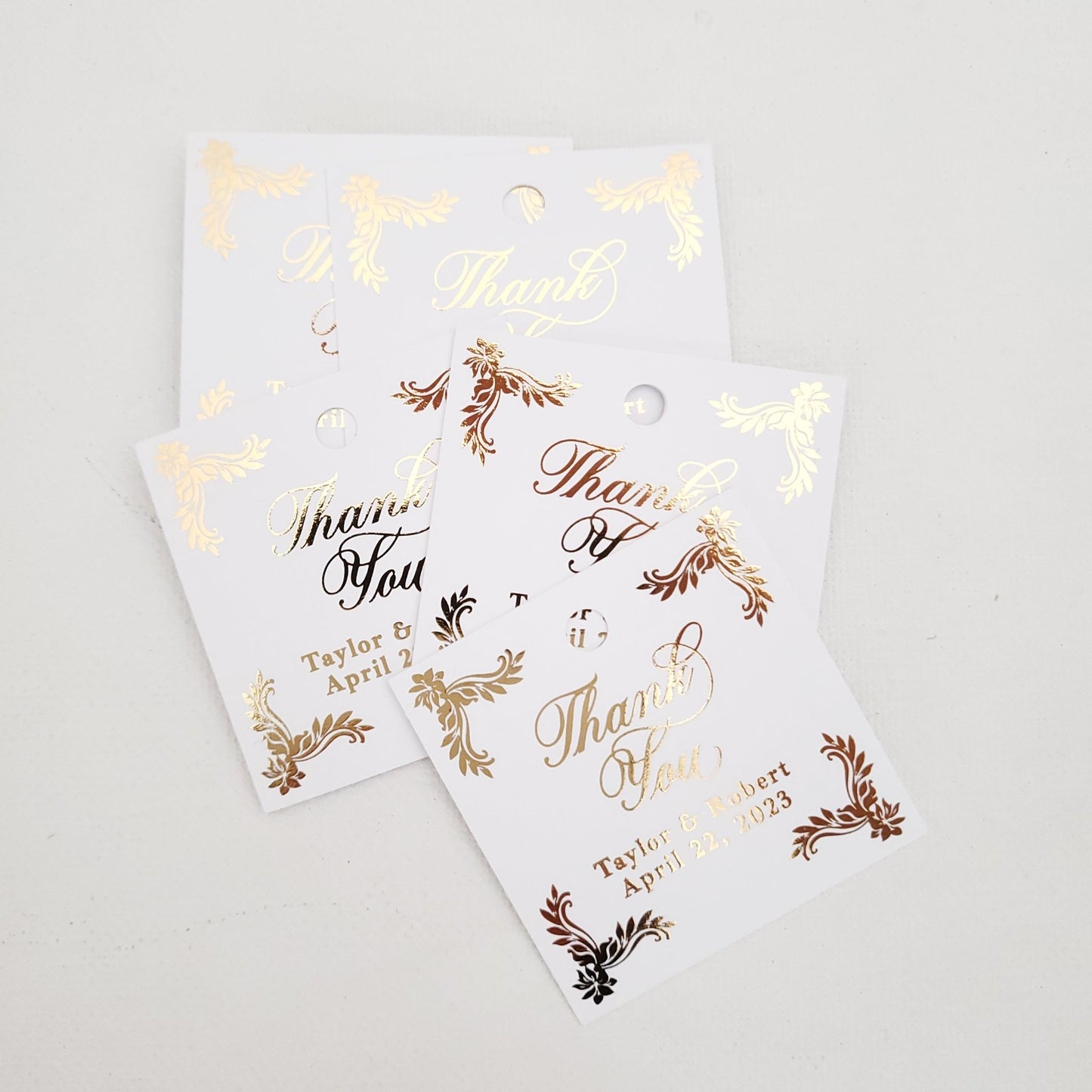 Square Black Wedding Favor Tags - XOXOKristen